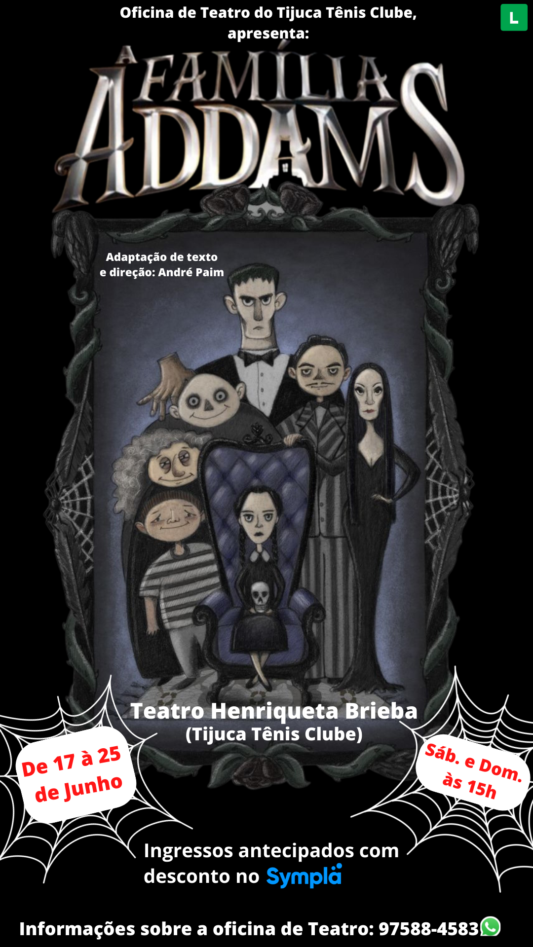 Conheça o elenco de A Família Addams, que fará temporada no